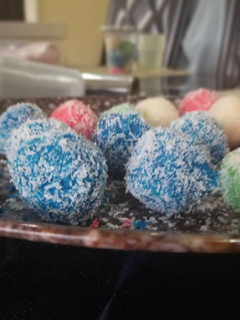 A picture of Coconut Laddo(Indian Sweet).