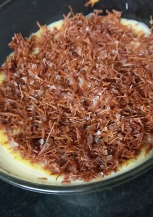 A picture of Sevai Kunafa with a Custard Twist.