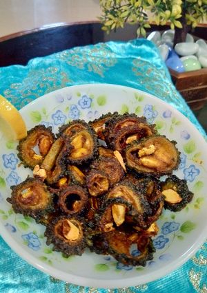 A picture of Karela fry.