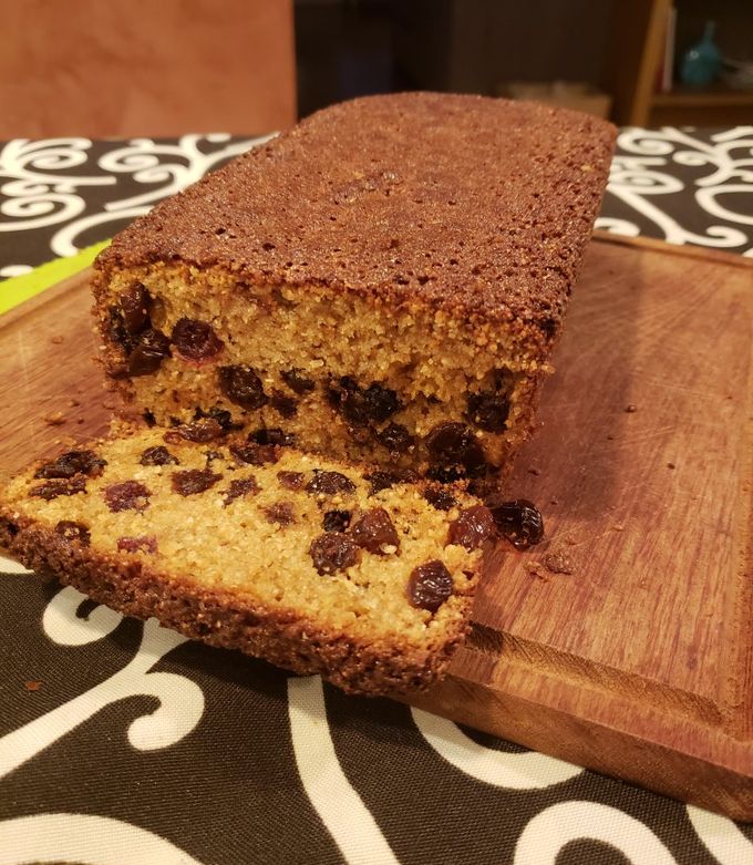 Una foto de Budín integral con pasas
