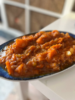 Una foto de Pisto casero de calabacín a fuego lento