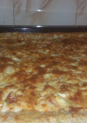 صورة لوصفة بيتزا الاجبان