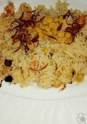 A picture of Chana Daal kabuli khichri.
