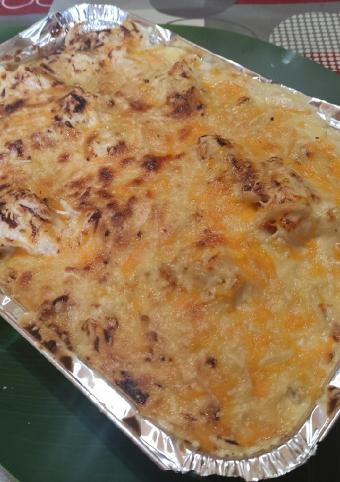 Una foto de Coliflor con bechamel en 28 minutos