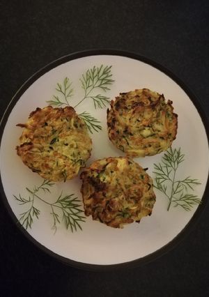 Zöldséges röszti muffin recept fotója