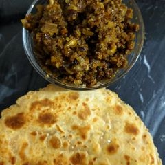 A picture of Vadi Onion Sabzi.
