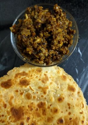 A picture of Vadi Onion Sabzi.