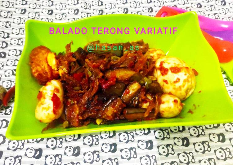 Balado Terong Telur Teri Pete