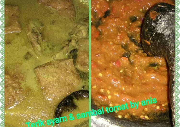 Langkah Menyiapkan Terik ayam dan tahu, Bisa Manjain Lidah