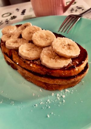 O poză a rețetei French toast😋.