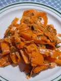 Ensalada de tiras de zanahoria