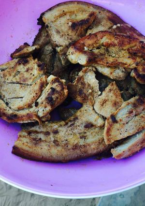 A picture of Pan grilled pork.