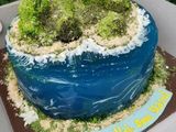 Ocean / islan cake