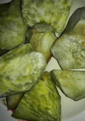 A picture of Boiled sweet potatoes.