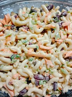 صورة لوصفة سلطة معكرونة