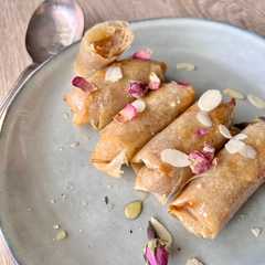 Cigares aux amandes à l’air fryer-レシピのメイン写真