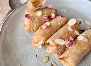 Une photo de Cigares aux amandes à l’air fryer