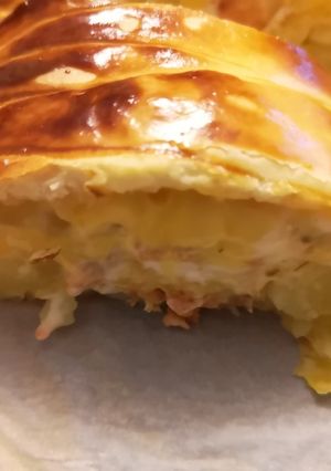 Une photo de Tresse pommes de terre saumon