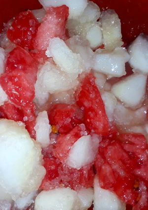 A picture of Tarbooz or kharboozy ki chaat.