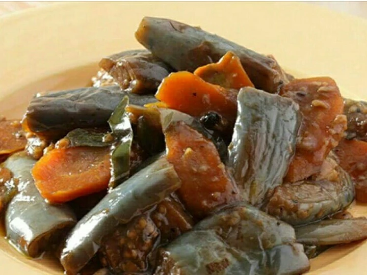 Langkah Gampang Membikin Resep Tumis terong saus tiram non msg yang Bisa Manjain Lidah Anti Ribet, Menggugah Selera