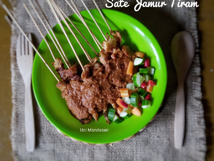 Resep Sate Jamur Tiram Kuah Kacang Anti Gagal