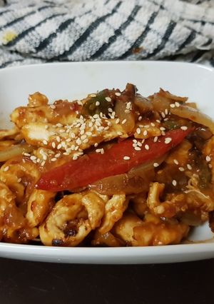 A picture of My Chilli & Garlic Chicken. 💖.