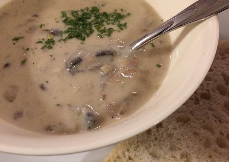 Easiest Way to Prepare Super Quick Homemade Cream of Mushroom Soup