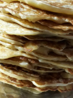 Una foto de Panqueques de avena y manzana