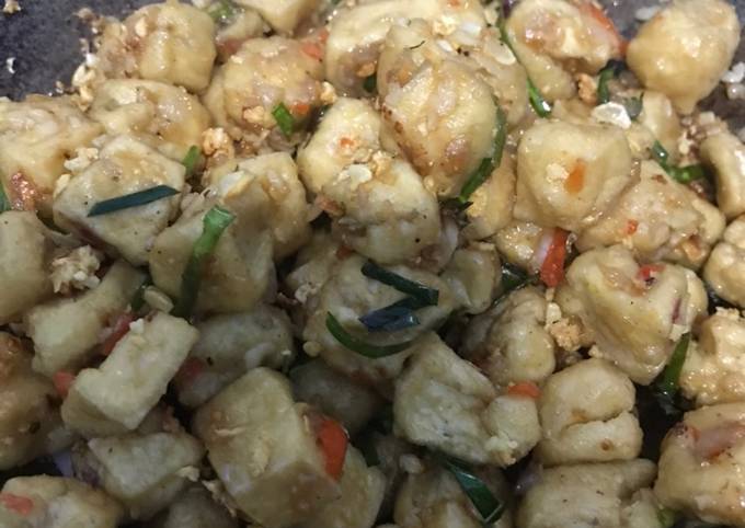 Resep Tahu pedas daun jeruk oleh Sujiati Kusuma - Cookpad