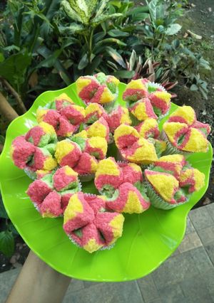 Foto resep Bolu Rainbow Kukus