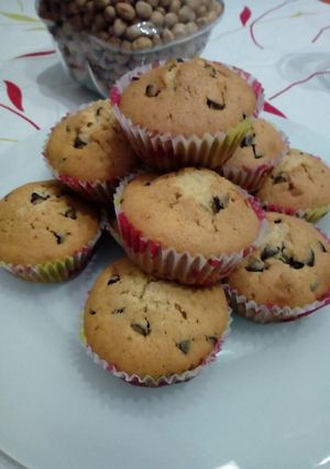 Una foto de Muffins con pepitas de chocolate