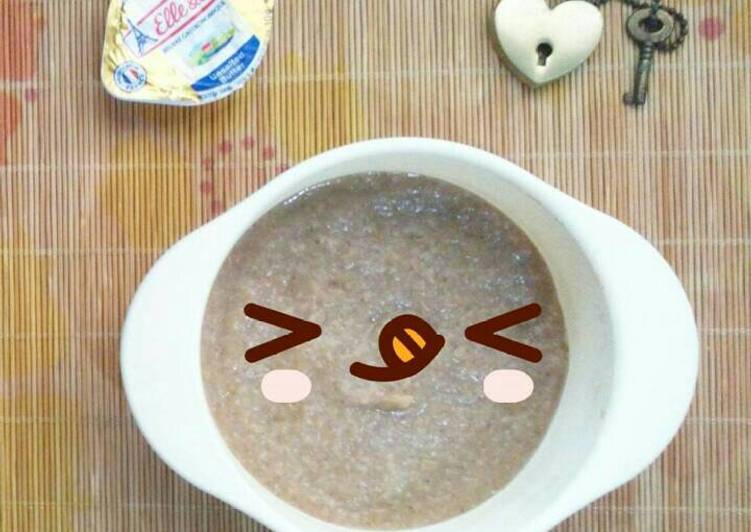 MPASI 6+ Beras Merah Daging Sapi Brokoli Edamame Kaldu Ayam