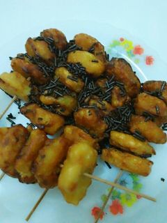 Foto resep Sate pisang goreng