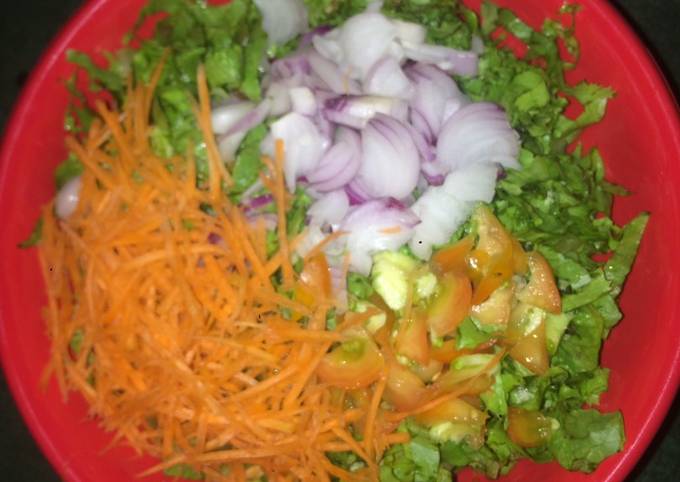Steps to Make Homemade Simple Salad