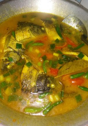 Foto resep Ikan mas kuah kuning