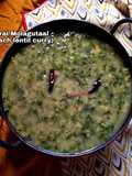 Keerai Molagutaal (spinach lentil curry)
