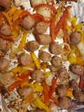 1 pan healthy sausage & peppers