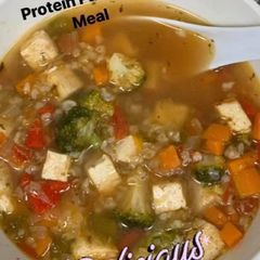 Healthy Tofu & Veggie Soup 🥣{ Protein Pack One Pot Meal } A picture of Healthy Tofu & Veggie Soup 🥣{ Protein Pack One Pot Meal }.