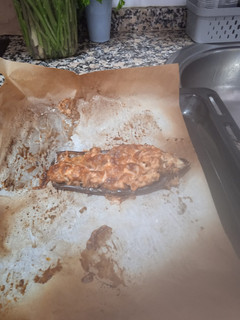Una foto de Berenjena al horno con carne picada