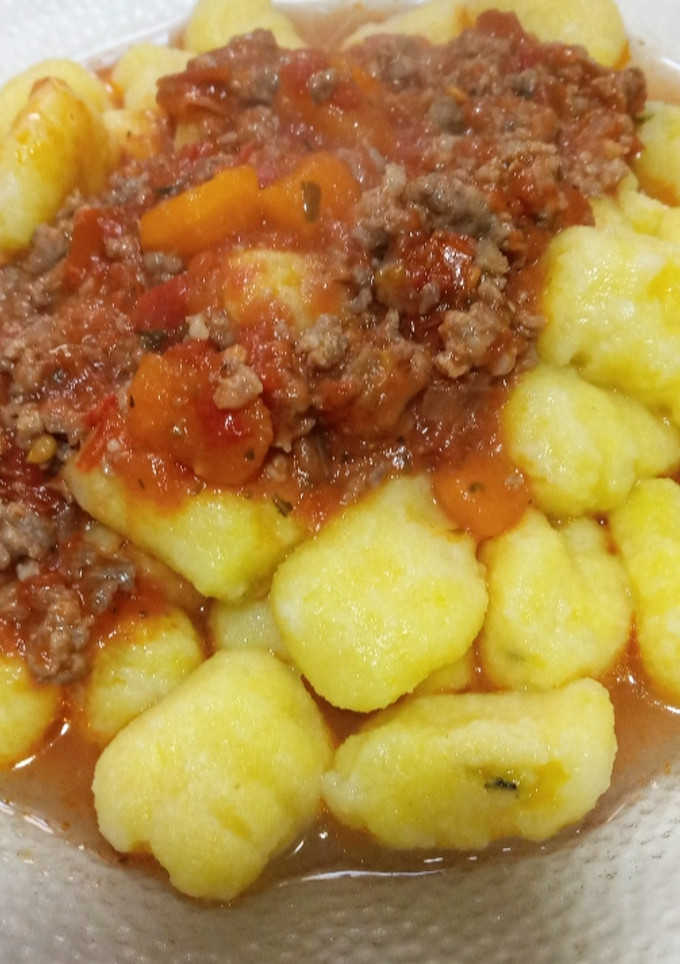 Una foto de Ñoquis de papa y zapallo sin gluten y vegetarianos