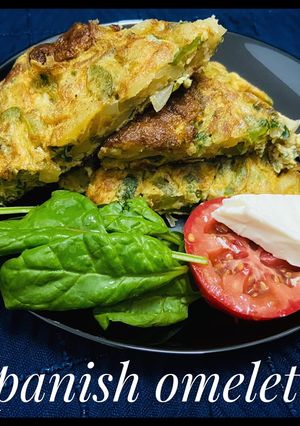 A picture of Spanish omelette.