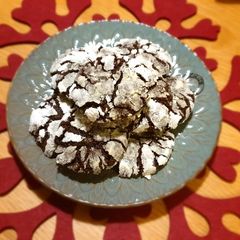A picture of ❄☃️ Snow cookies ☃️❄.