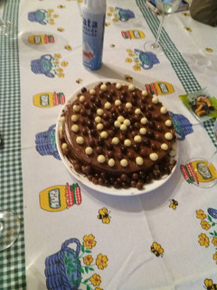 Una foto de Tarta de huesito fácil