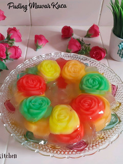Foto resep Puding Mawar Kaca