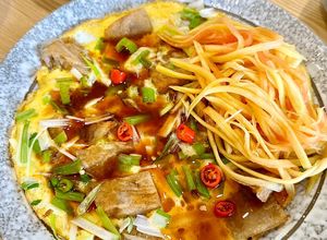 Hình của món Bột chiên khoai môn.