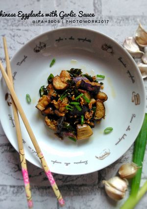 Foto resep Chinese Eggplants with Garlic Sauce #pr_asianfood
