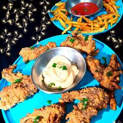 Crispy masala Chicken wings A picture of Crispy masala Chicken wings.
