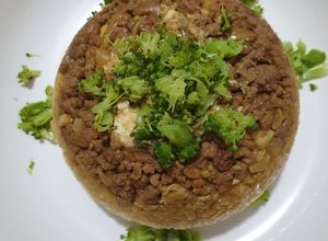 Foto resep Nasi tim daging cincang brokoli untuk anak 1 tahun