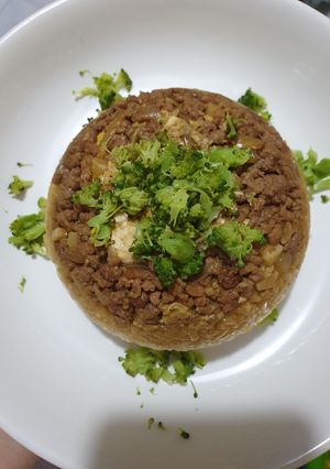 Foto resep Nasi tim daging cincang brokoli untuk anak 1 tahun