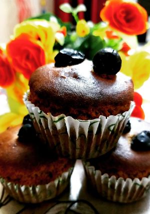 A picture of Jaggery wheat flour muffins.